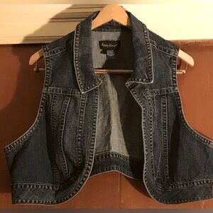 Ashley Stewart Jean Vest